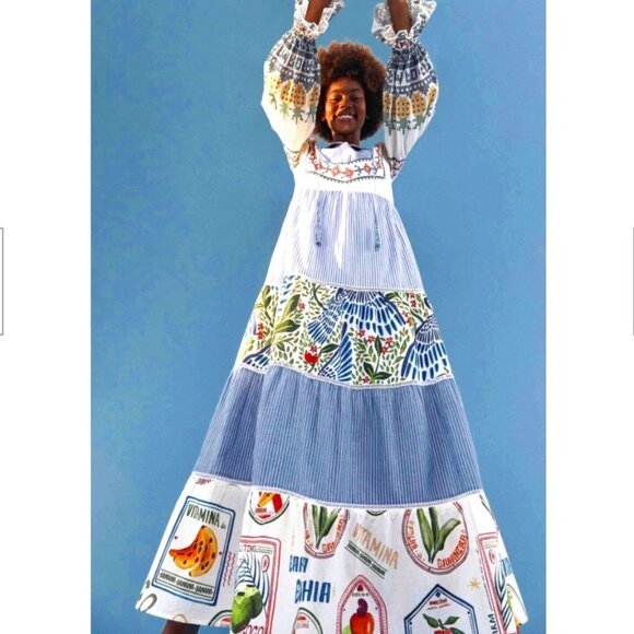 FARM Rio Dresses & Skirts - Farm Rio Pineapple Beach Maxi Dress Tropical Summer Maximalist